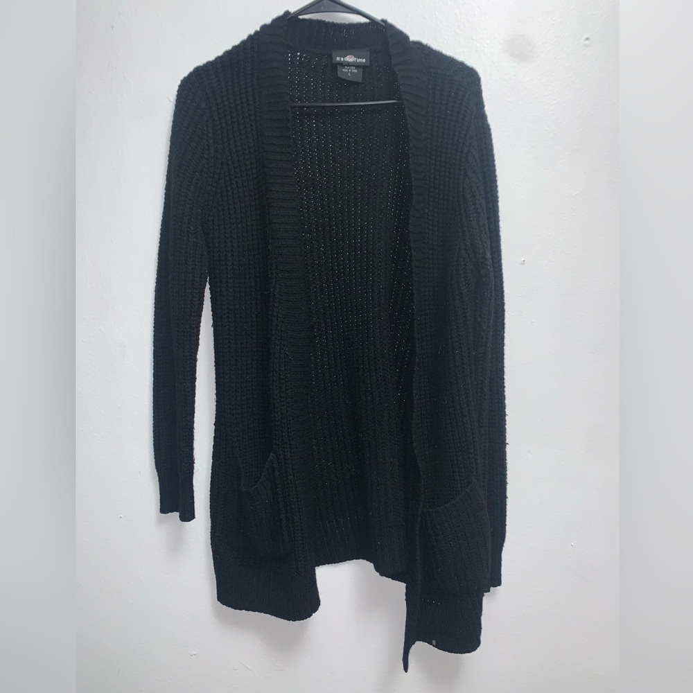 It’s Our Time Ling Black Cardigan